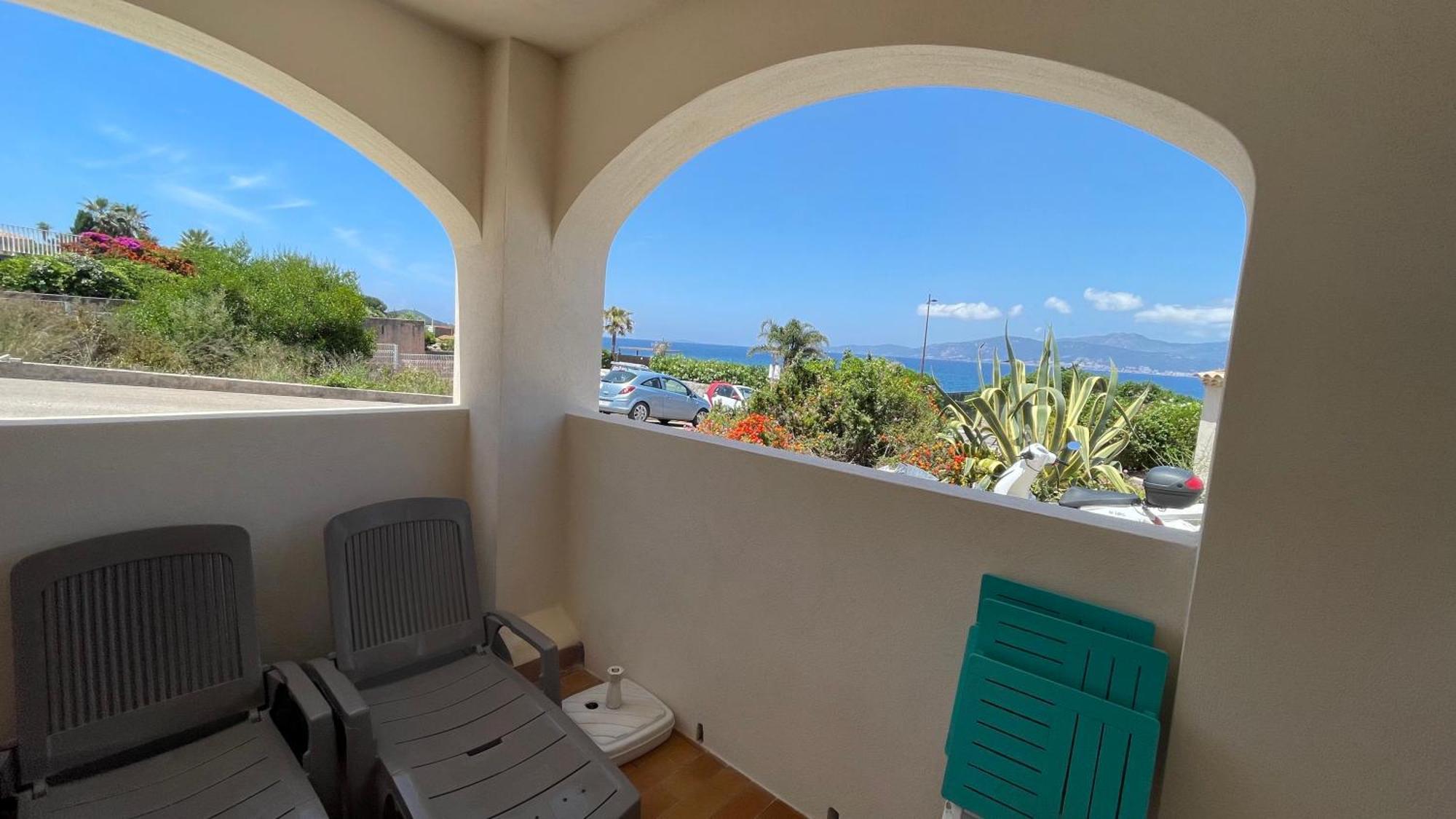 Vue Mer Panoramique Plage 50M Porticcio Corse Kültér fotó