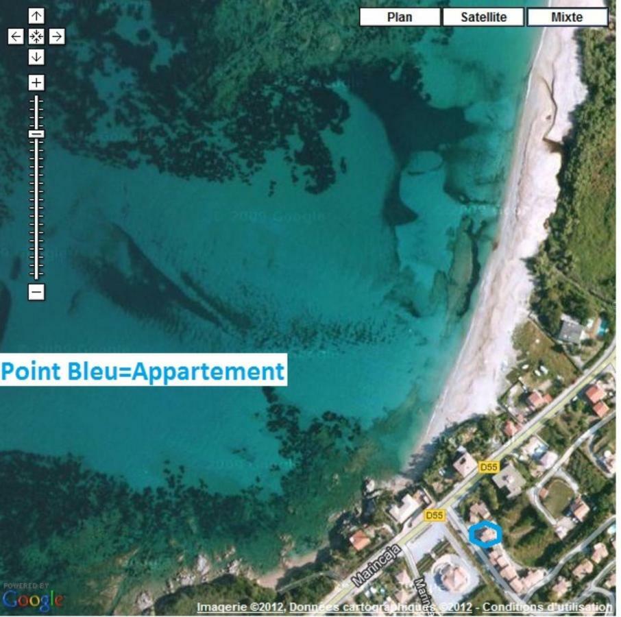 Vue Mer Panoramique Plage 50M Porticcio Corse Kültér fotó